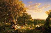 Thomas Cole Picnic oil painting